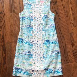 Lilly Pulitzer beach print shift, size 4